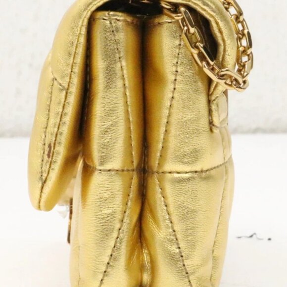 Versace Golden Kleio Metallic Quilted Mini Bag - Picture 5 of 15